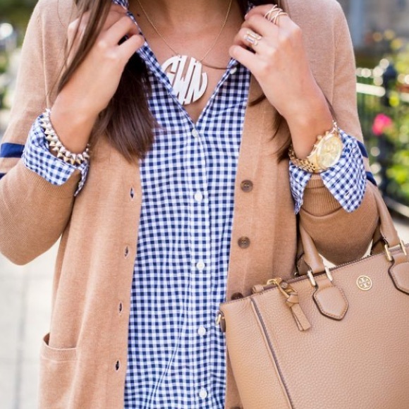 J. Crew Navy Button Down