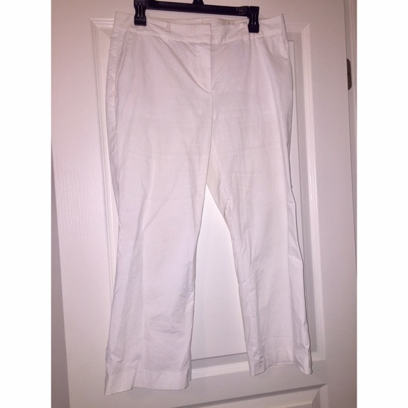 Michael Kors White Crop Pants