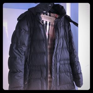Burberry Brit hooded puffer coat