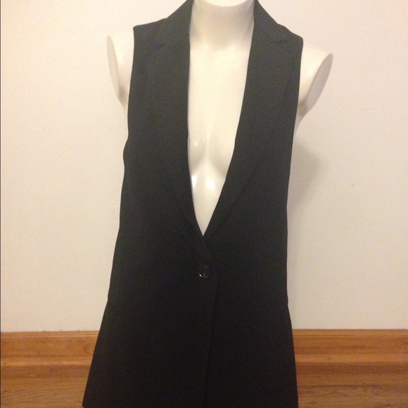 guess black vest xs nwt