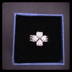 NWT Heart ❤️ Four leaf clover rings