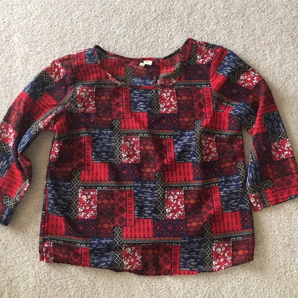 Multi print blouse
