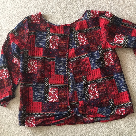 Multi print blouse - Picture 2 of 3