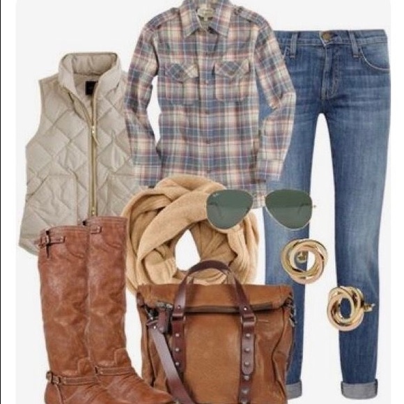 Liz Claiborne quilted Gold Vest