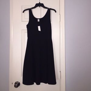 Black A-Line Cotton Dress