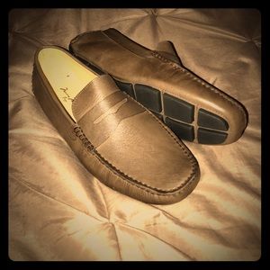 Massimo Matteo Saffiano Penny Moc Loafers Size 13