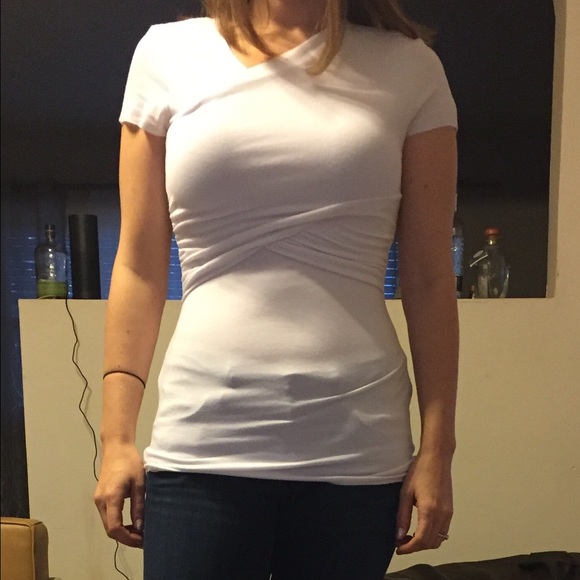 Bailey 44 white wrap t-shirt