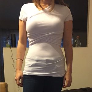 Bailey 44 white wrap t-shirt