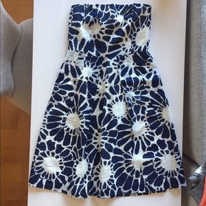 J. Crew strapless floral sundress, size 0