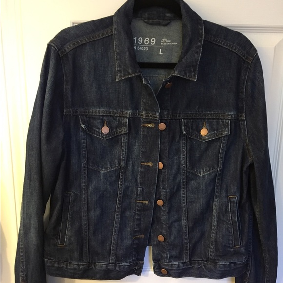 Gap 1969 dark denim jacket
