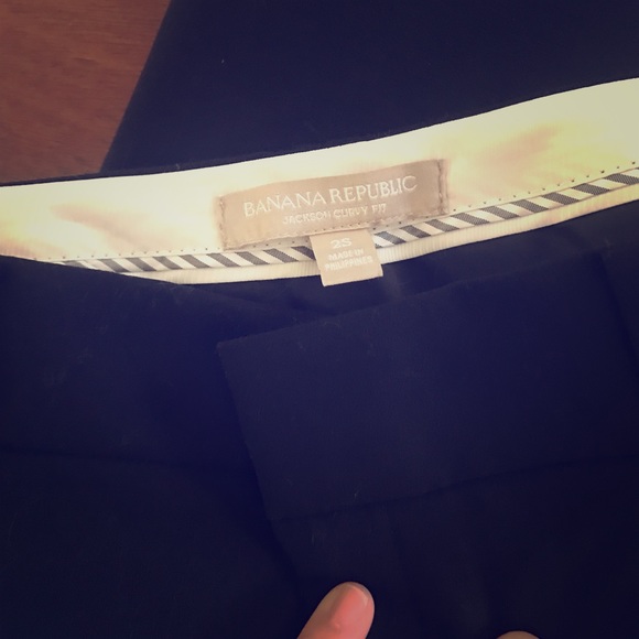 Banana Republic 2S Jackson Curvy Fit Black Pants