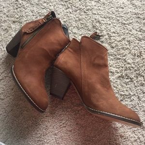 Steve Madden Dark Brown Ankle Booties