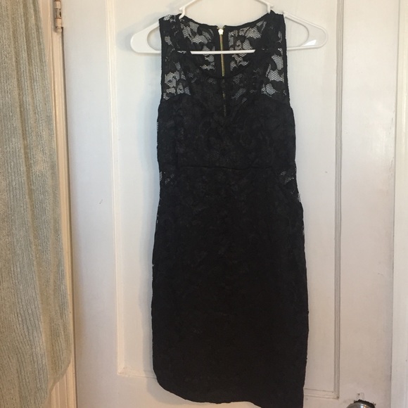 Black lace dress