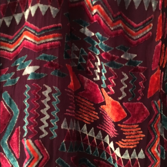 Tucker for Target Purple Velvet Aztec Print Cami M - Picture 4 of 4