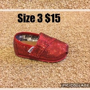 Red Glitter TOMS!