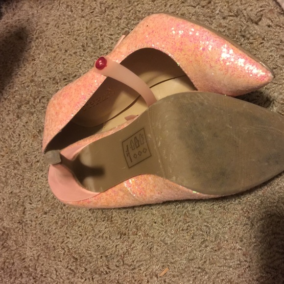 Pink glitter heels - Picture 2 of 2
