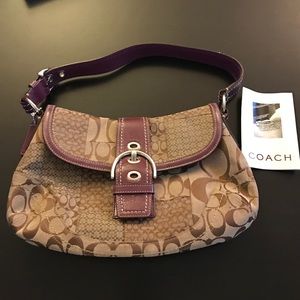 Coach patchwork printed shoulder bag