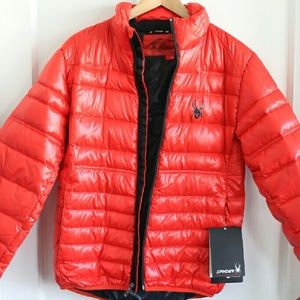 Mens spyder down coat new with tags