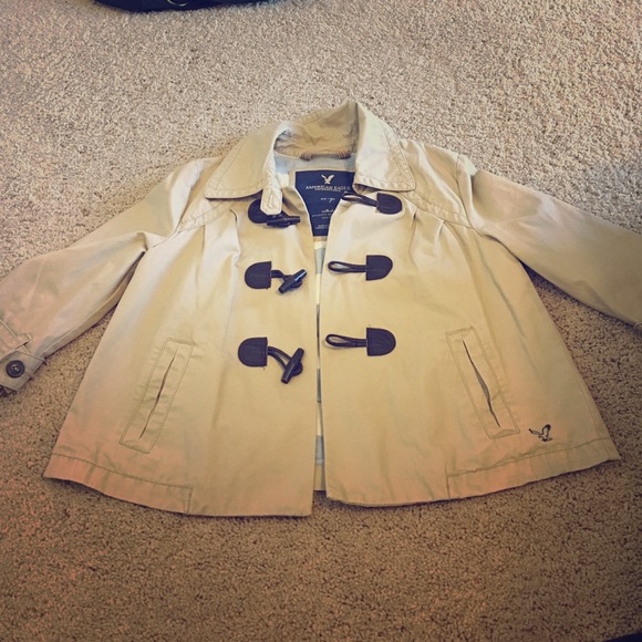 Tan American eagle jacket. Like new