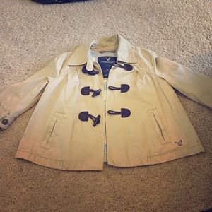 Tan American eagle jacket. Like new