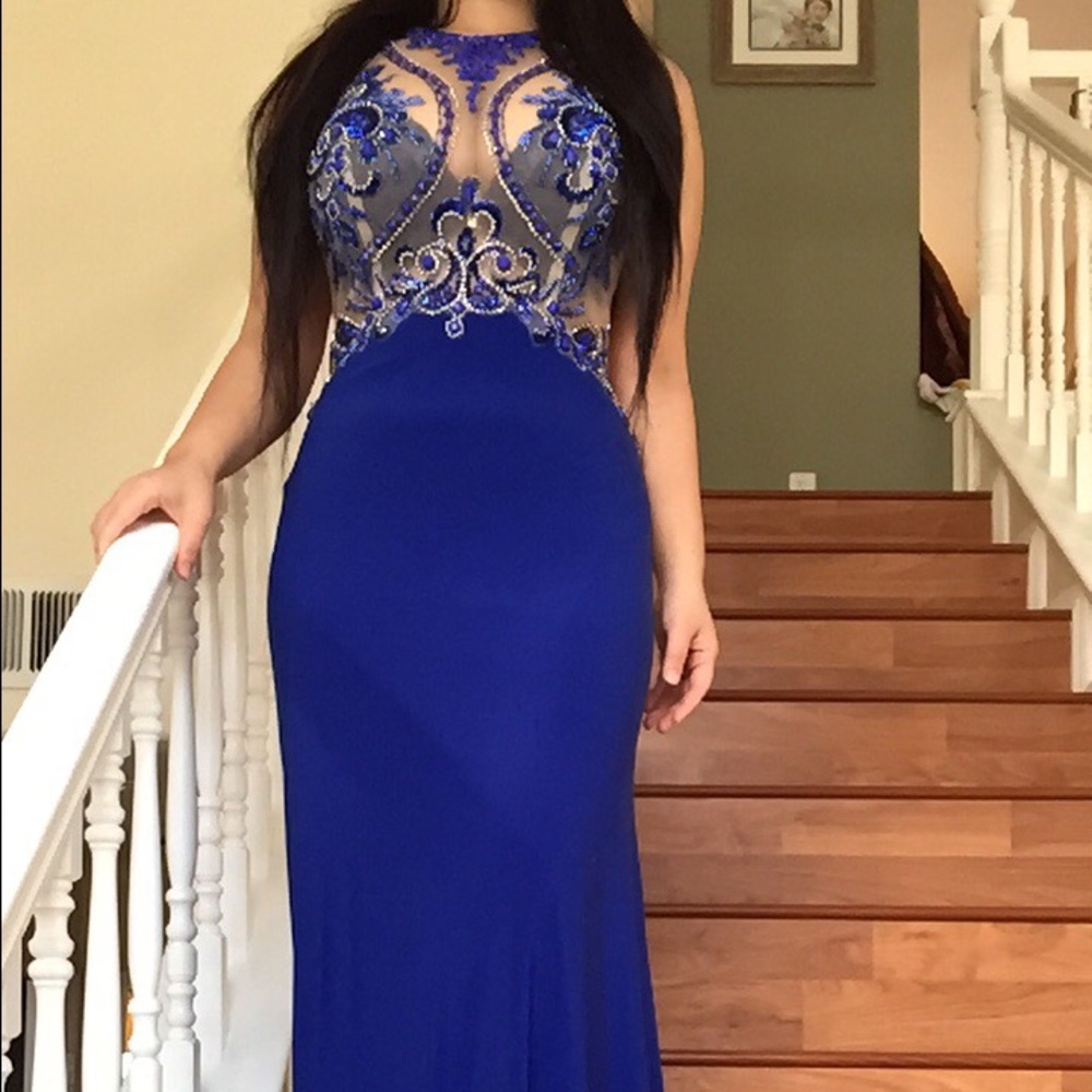 Windsor sequined blue dress