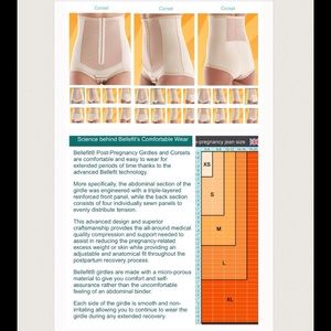 Bellefit Corset / postpartum girdle XL
