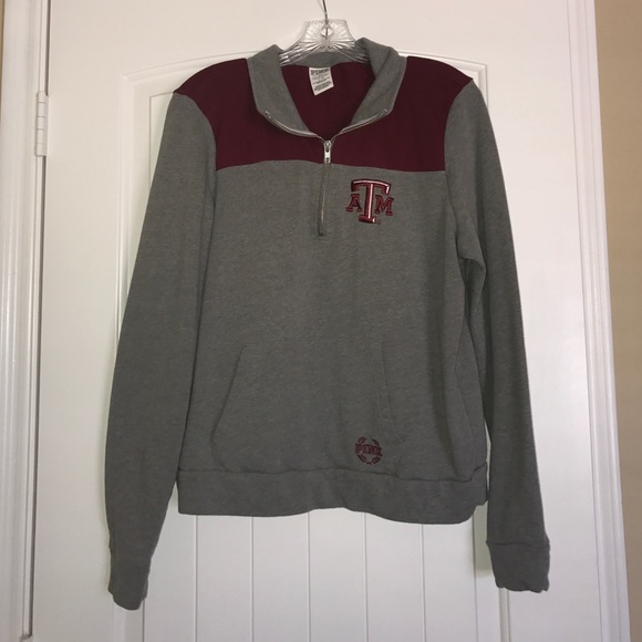 A&M Aggies PINK half zip