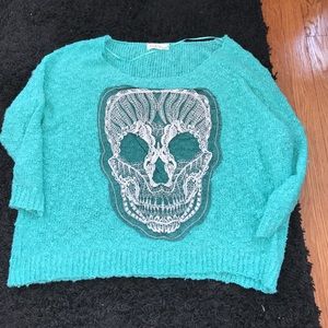 Skull oversized sweater