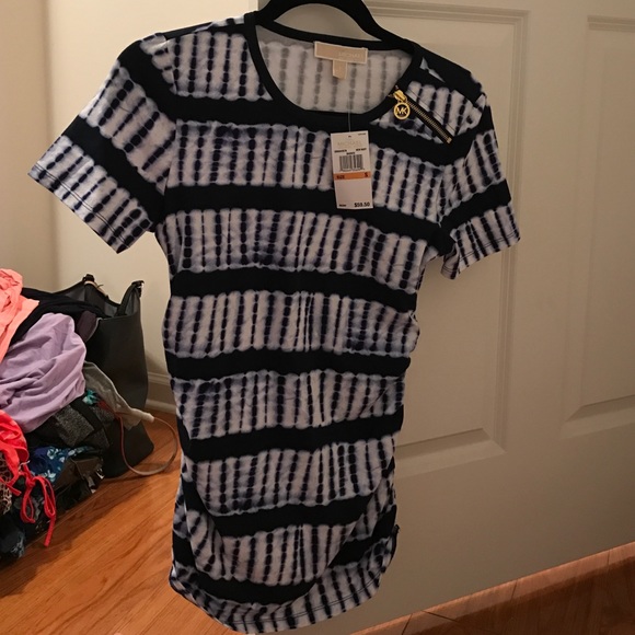 Michael Kors blue tye dye top size S - Picture 1 of 4