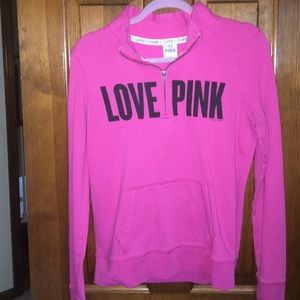 PINK quarter zip sweatshirt