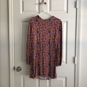 URBAN OUTFITTERS mini long sleeve, tie back dress