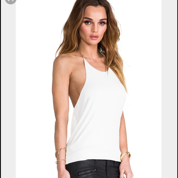 BCBG WHITE SEXY TOP
