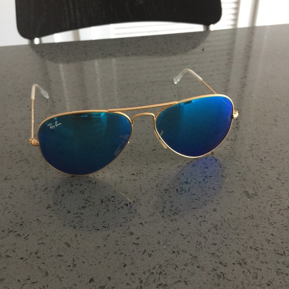 Ray-ban electric blue aviators