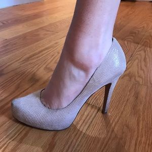 NEW BCBG snakeskin heels