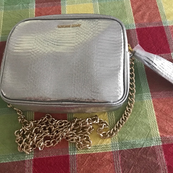NEW Victoria Secret Gold Silver Bag/ Purse