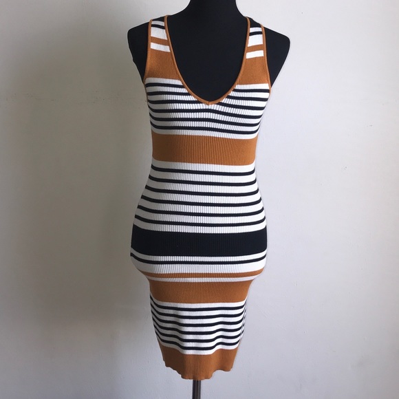 Kendall and Kylie Stripe Sweater Dress