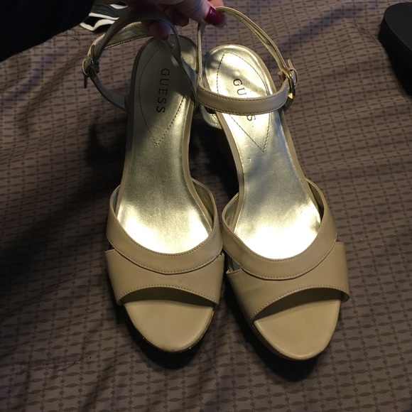 Guess Cork Wedges