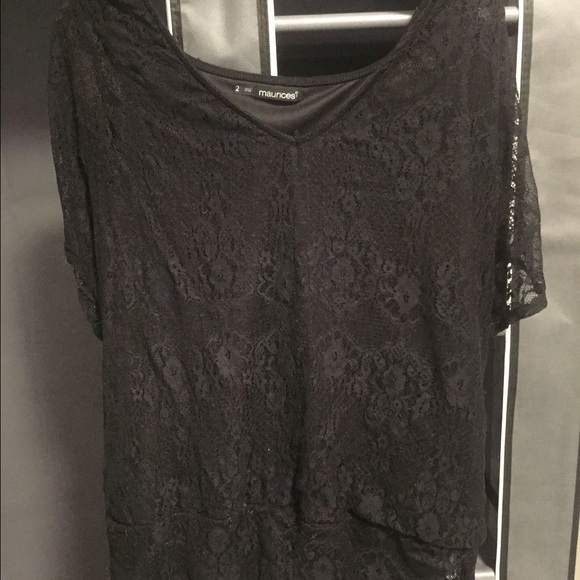 Black lace shirt