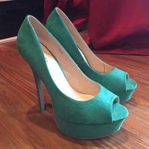 Aqua Green Charlotte Russe 4inch High Heels
