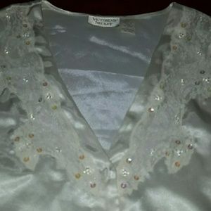 NWOT Victoria's secret silk bridal/wedding pyjamas