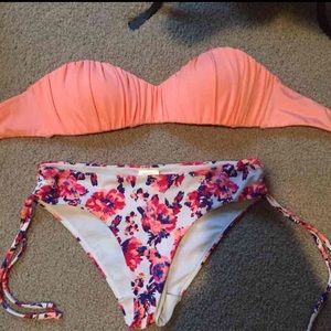 Coral bikini