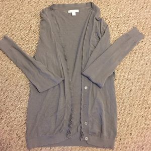 Gray cardigan!
