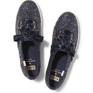 Kate Spade x Keds Navy Sequin Shoes