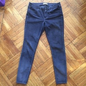 Madewell Charcoal Grey Corduroy Jeans