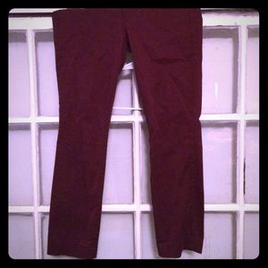 Maroon "Frankie" style pants