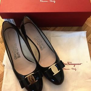 Ferragamo Vara Patent Leather