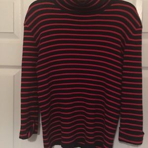 Beautiful Worth Sweater! Red, and navy blue.