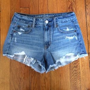 American Eagle High Rise Festival Denim Shortie