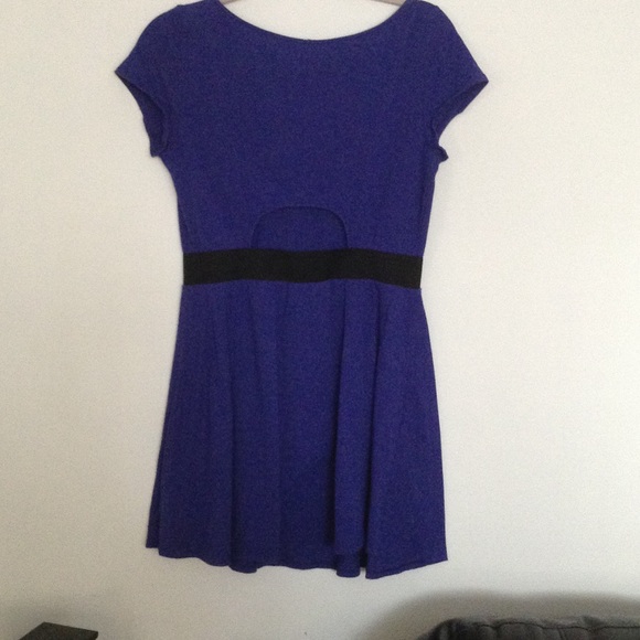 American Eagle purple blue blend midi dress - Picture 3 of 4