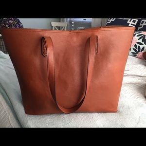 Brown leather bag